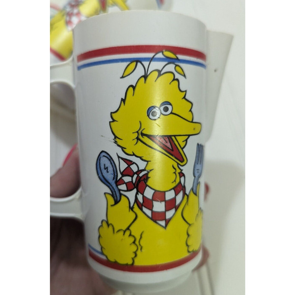 Sesame Street Vintage Muppets Tea Set Toy Plastic 6 Piece 1980’s Pretend Play - Picture 7 of 7
